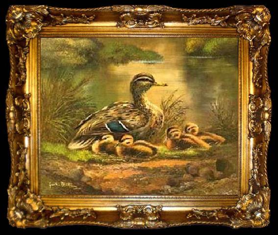 framed  unknow artist Ducks 101, ta009-2